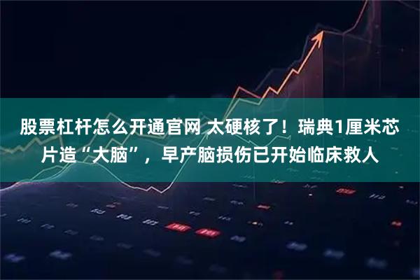 股票杠杆怎么开通官网 太硬核了！瑞典1厘米芯片造“大脑”，早产脑损伤已开始临床救人